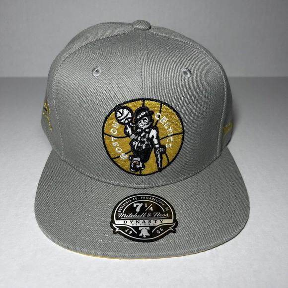 Mitchell & Ness Mens Hat Boston Celtics The 1986 NBA Finals Gray Fitted 7 1/4 - Picture 1 of 8